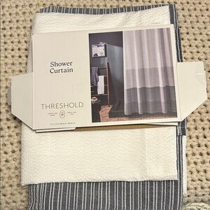 Threshold Nautical Blue Ombré Shower Curtain